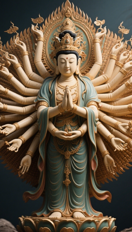 千手观音慈悲加持，契合属鼠人多变特性的运势密码