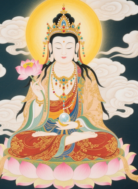 虎啸佛光：属虎武士蒙虚空藏菩萨点化破敌的传奇战歌