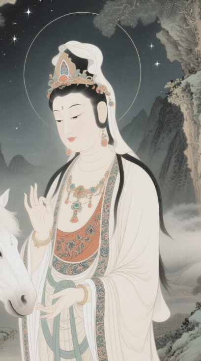 云雾深处的对弈：属龙书生与普贤菩萨棋局悟人生