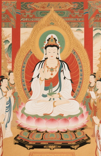 镜中佛影：大势至菩萨如何成为属马人观照内心的明镜